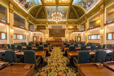 The Montana Senate chamber in Helena. (Nagel Photography)