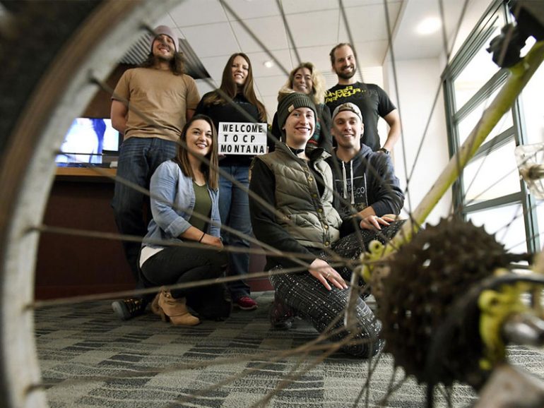 Employees of San Francisco-based fitness technology company ClassPass in their Missoula office. (Tom Bauer, Missoulian)